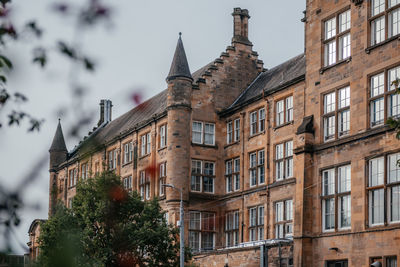 Low angle view of buildings in city