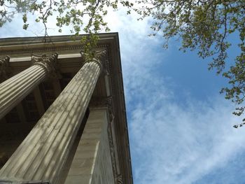 Low angle view of built structure against the sky