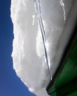 Close-up of ice cream against sky