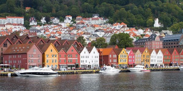 Houses in a town