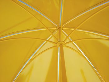 Full frame shot of yellow umbrella