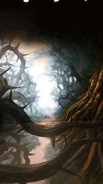 Low angle view of tree against sky