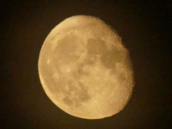 Close-up of moon against sky at night