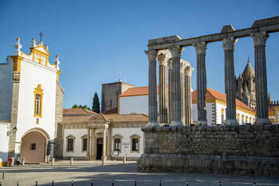 Low angle view of historic building against sky