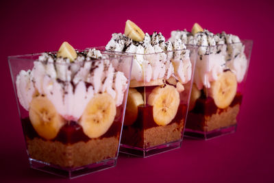 Close-up of cake on table