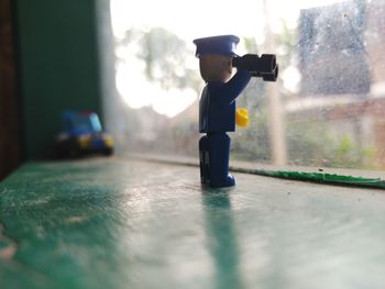 Boy playing with toy