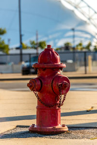 Fire hydrant on sidewalk