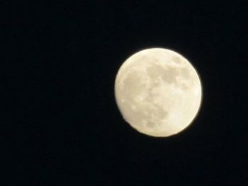 Low angle view of moon in sky