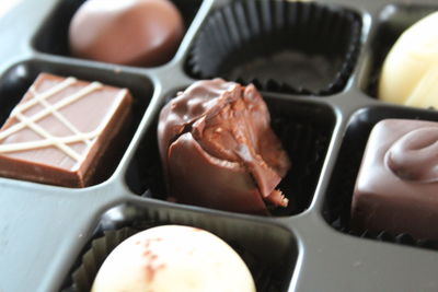 Close-up of preparing food