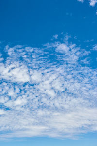 Low angle view of clouds in sky