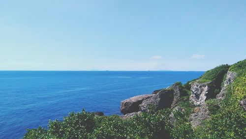Scenic view of sea against sky