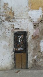 Close-up of closed door