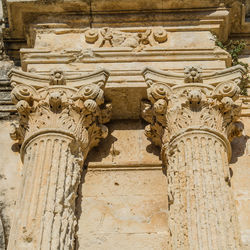 Low angle view of statue in temple