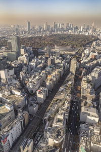 High angle view of cityscape