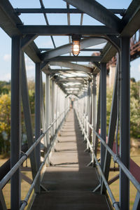 View of footbridge