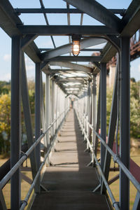 View of footbridge