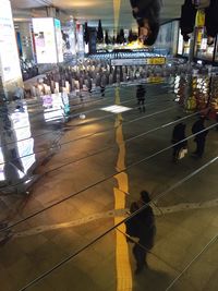 Woman standing in city