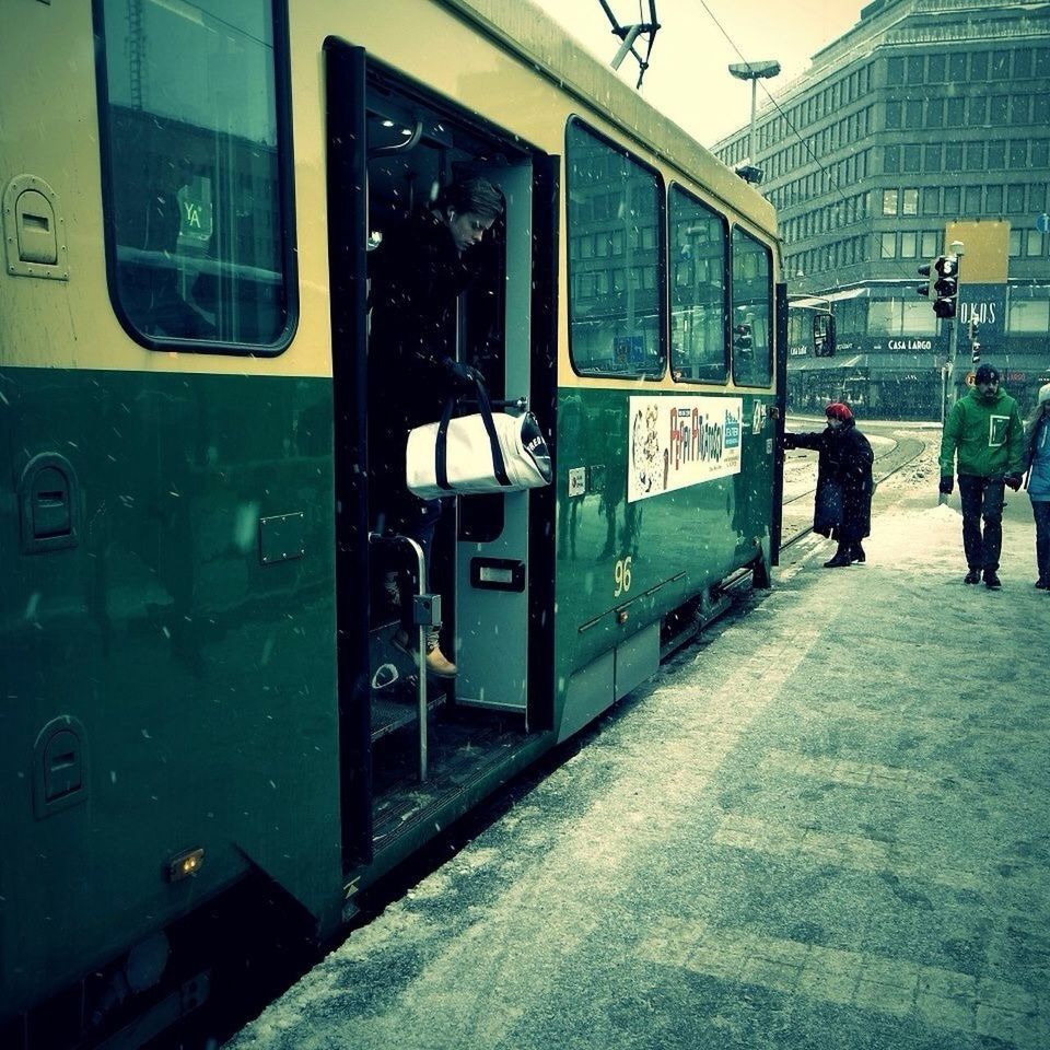 TRAIN AT RAILROAD STATION