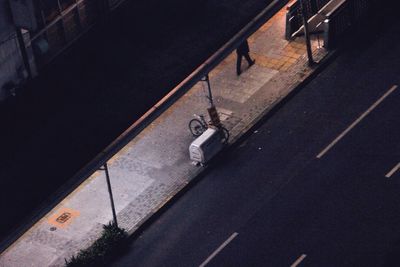 High angle view of building