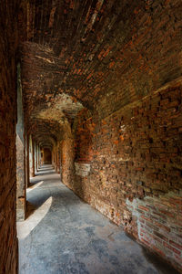 Empty corridor of building