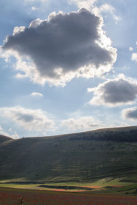 Scenic view of landscape against sky