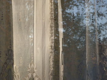 Full frame shot of glass window at home