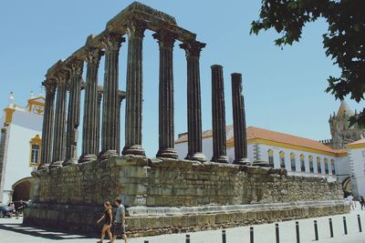 Low angle view of historical building