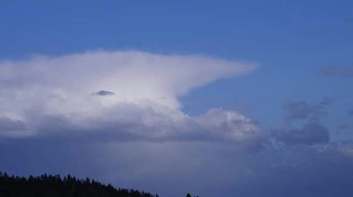 Low angle view of cloudy sky