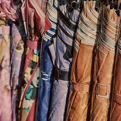 Full frame shot of colorful market stall