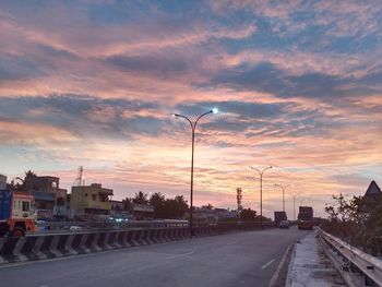 Road at sunset