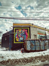 Graffiti on built structure