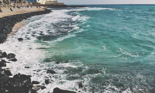 Scenic view of sea in saudi arabia