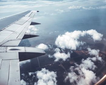 Aerial view of cloudscape against sky