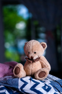 Close-up of stuffed teddy bear 