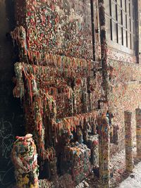 High angle view of old building