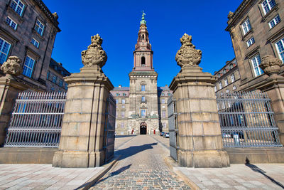 Low angle view of building against sky