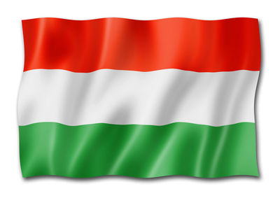 Close-up of flag against white background