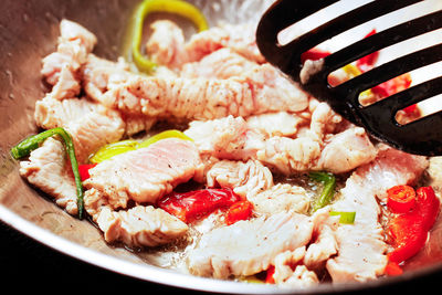 Close-up of food in plate