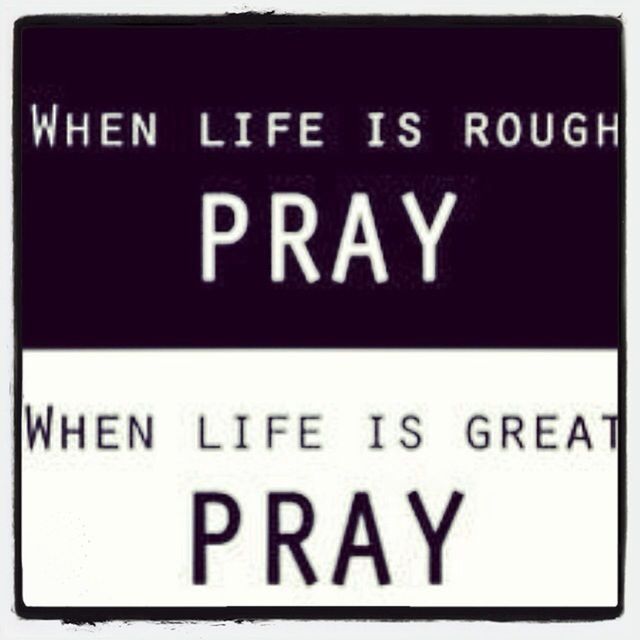 Pray about it