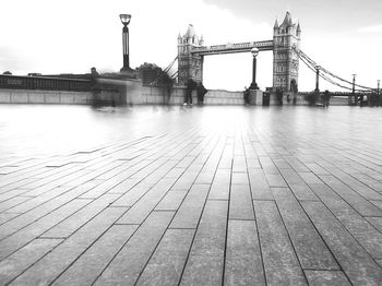 View of bridge over river