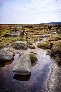 Scenic view of landscape against sky