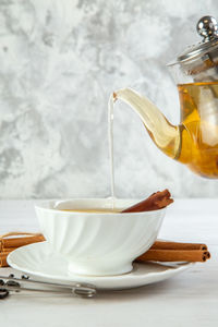 Close-up of drink on table