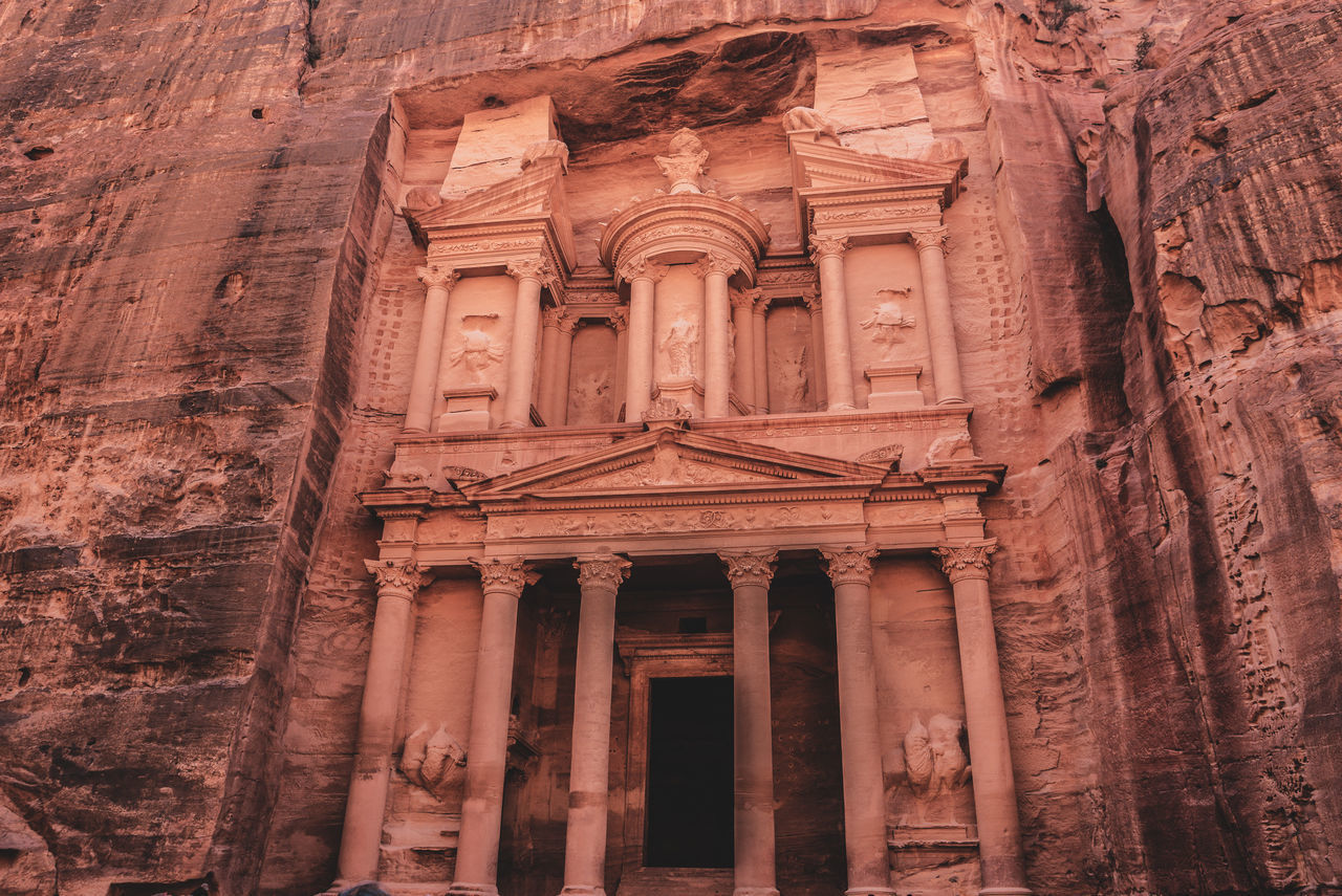 LOW ANGLE VIEW OF OLD RUIN