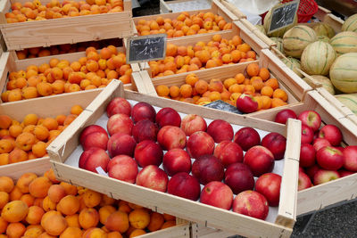 Fruits for sale at market stall