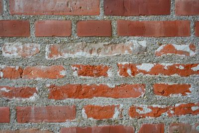 Full frame shot of red wall