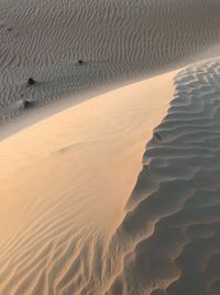 High angle view of sand dune