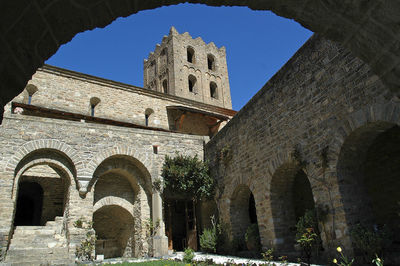 Low angle view of historical building