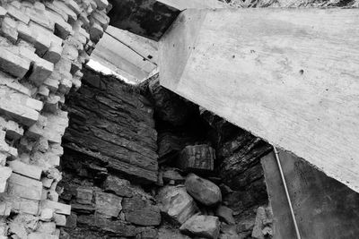 Close-up of stone wall