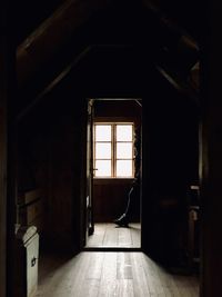 Interior of abandoned house