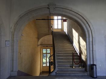 Staircase inside one dole's old town buildings, france.